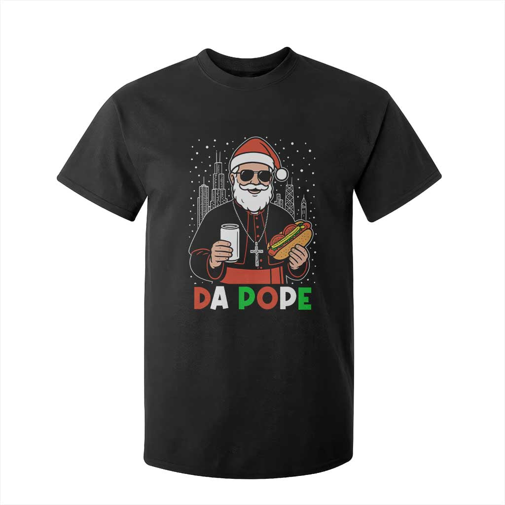 Pope Leo XIV Christmas T Shirt For Kid Cardinal Robert Prevost Santa Chicago TS11 Black Print Your Wear