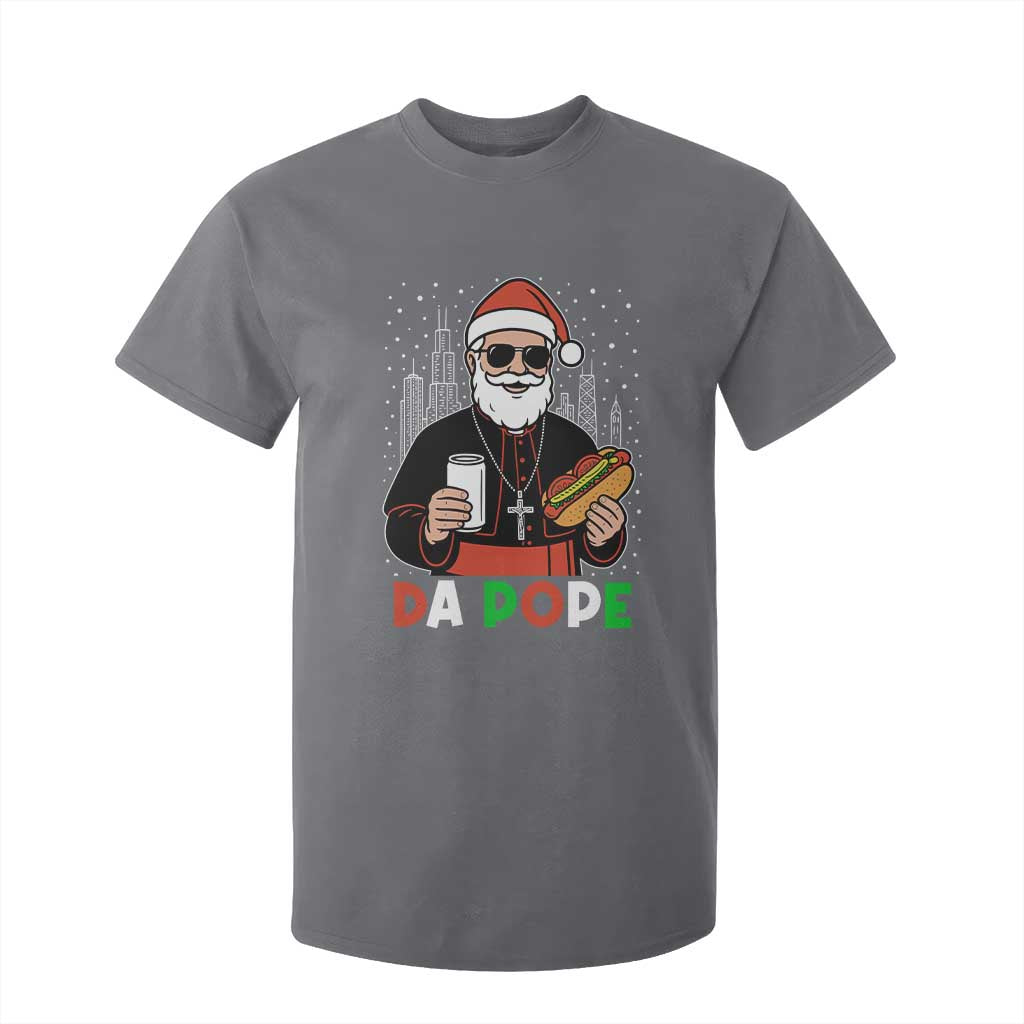 Pope Leo XIV Christmas T Shirt For Kid Cardinal Robert Prevost Santa Chicago TS11 Charcoal Print Your Wear