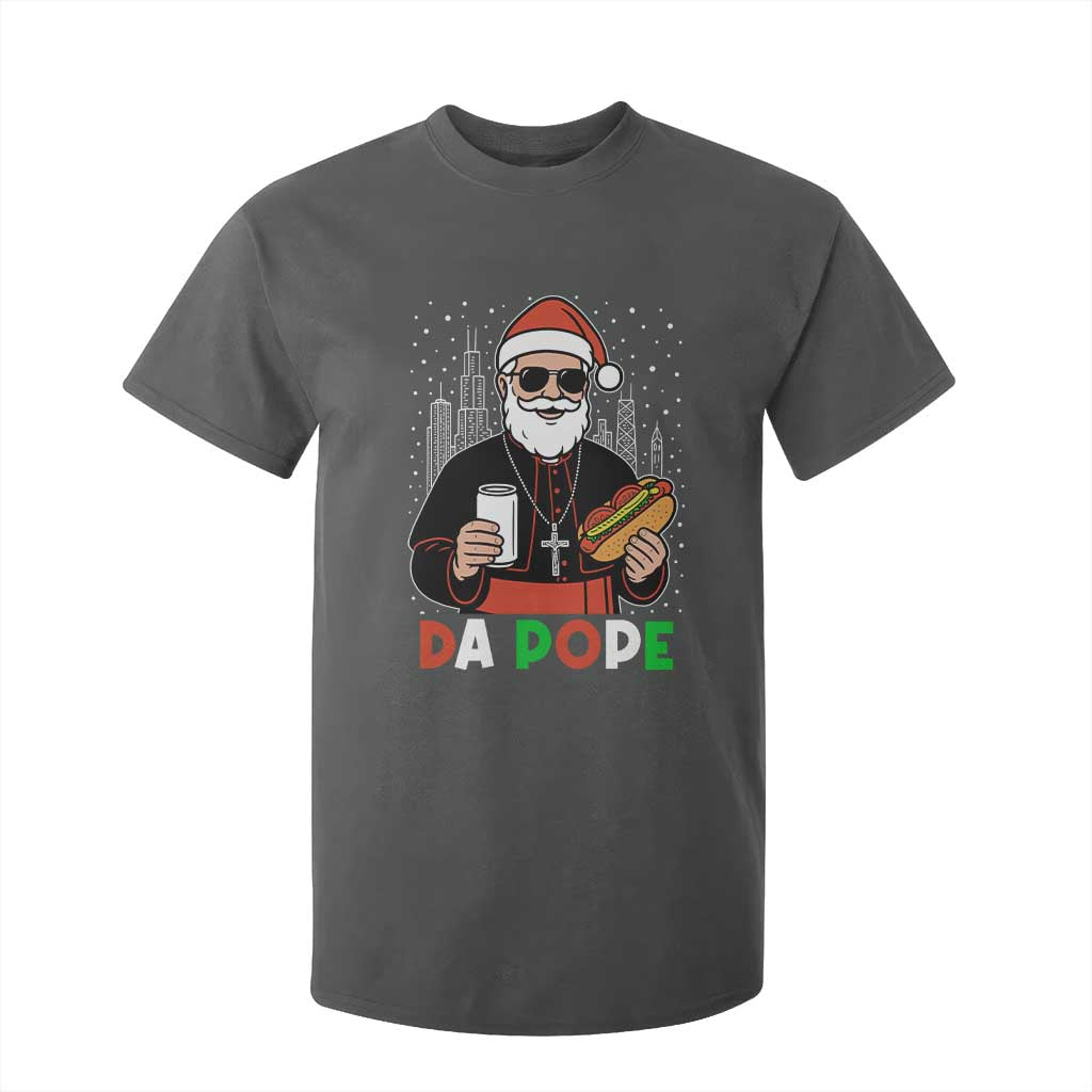 Pope Leo XIV Christmas T Shirt For Kid Cardinal Robert Prevost Santa Chicago TS11 Dark Heather Print Your Wear