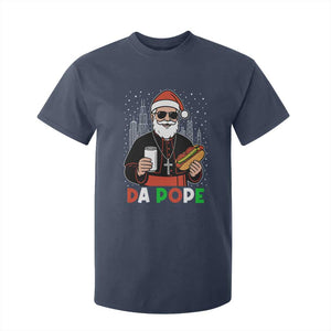 Pope Leo XIV Christmas T Shirt For Kid Cardinal Robert Prevost Santa Chicago TS11 Navy Print Your Wear