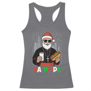 Pope Leo XIV Christmas Racerback Tank Top Cardinal Robert Prevost Santa Chicago TS11 Charcoal Print Your Wear