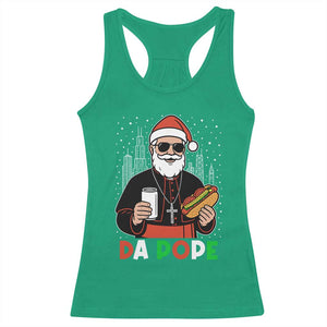 Pope Leo XIV Christmas Racerback Tank Top Cardinal Robert Prevost Santa Chicago TS11 Irish Green Print Your Wear