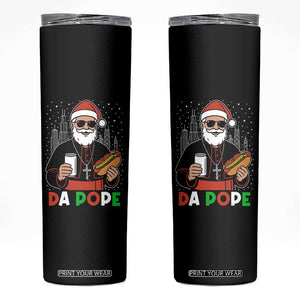 Pope Leo XIV Christmas Skinny Tumbler Cardinal Robert Prevost Santa Chicago TS11 Black Print Your Wear