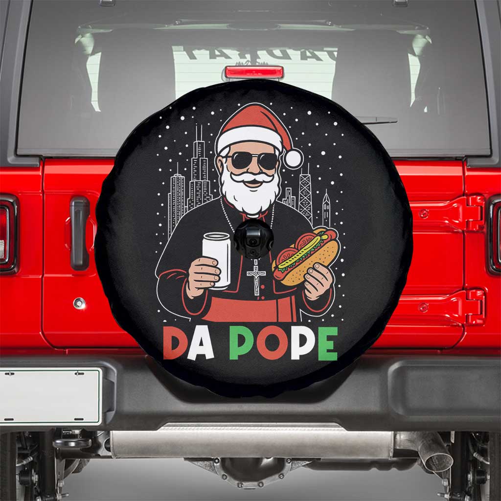 Pope Leo XIV Christmas Spare Tire Cover Cardinal Robert Prevost Santa Chicago TS11 Black Print Your Wear
