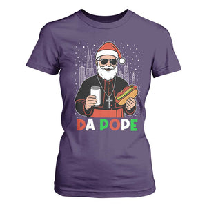 Pope Leo XIV Christmas T Shirt For Women Cardinal Robert Prevost Santa Chicago TS11 Purple Print Your Wear