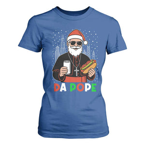 Pope Leo XIV Christmas T Shirt For Women Cardinal Robert Prevost Santa Chicago - Print Your Wear