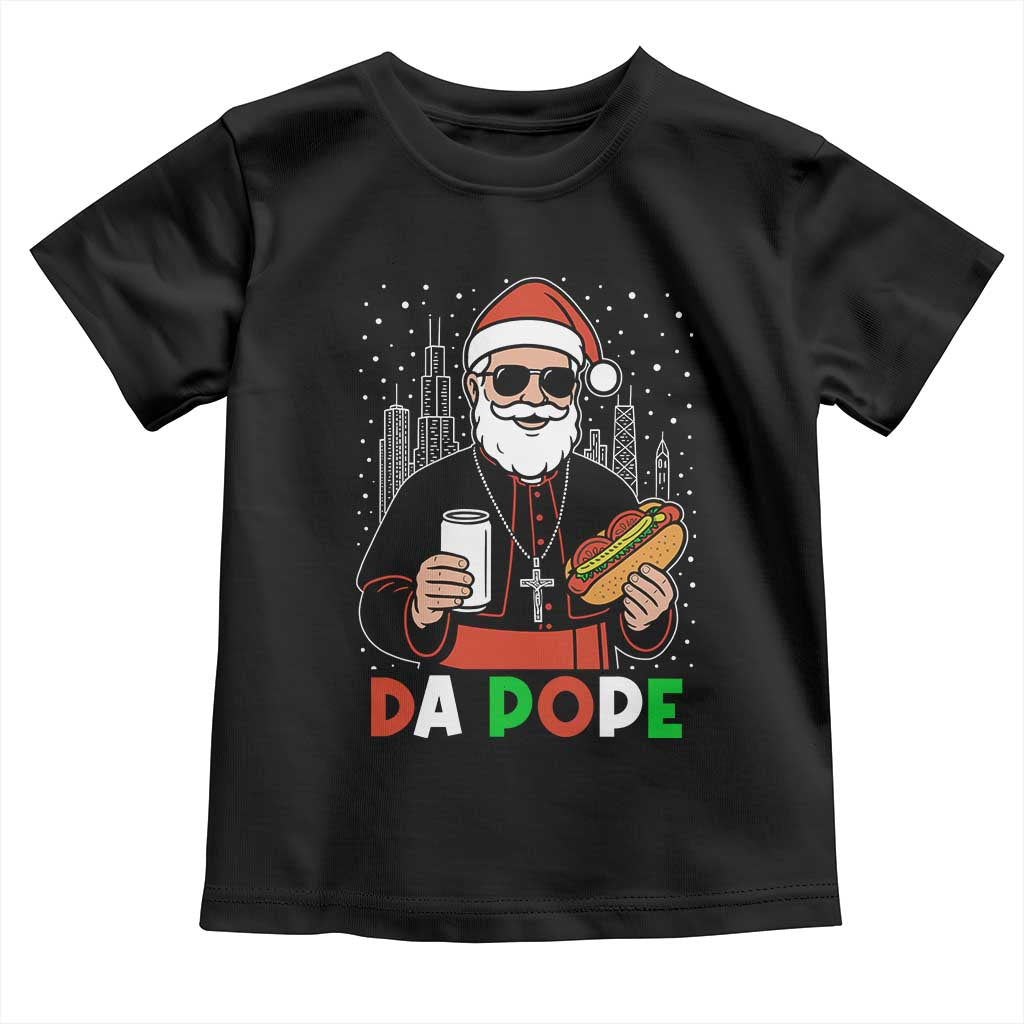 Pope Leo XIV Christmas Toddler T Shirt Cardinal Robert Prevost Santa Chicago TS11 Black Print Your Wear