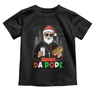 Pope Leo XIV Christmas Toddler T Shirt Cardinal Robert Prevost Santa Chicago TS11 Black Print Your Wear