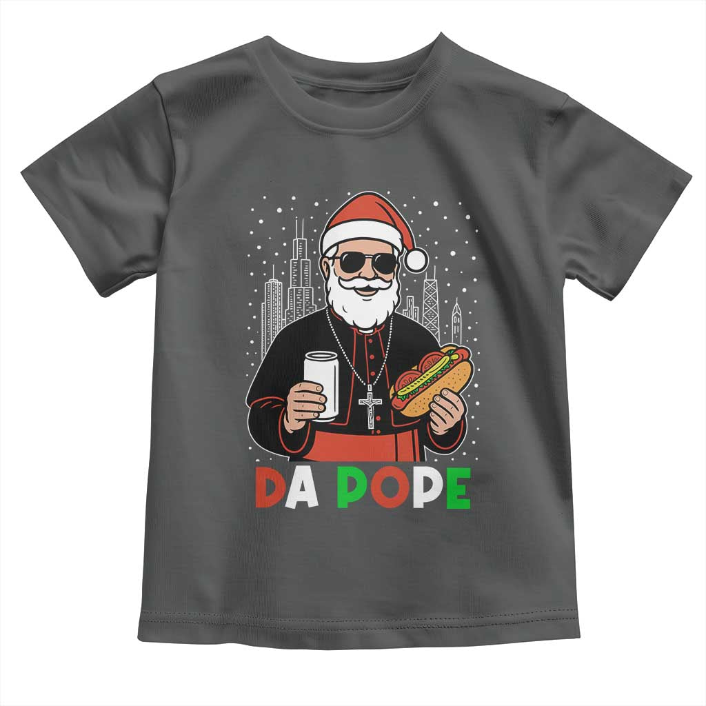 Pope Leo XIV Christmas Toddler T Shirt Cardinal Robert Prevost Santa Chicago TS11 Dark Heather Print Your Wear
