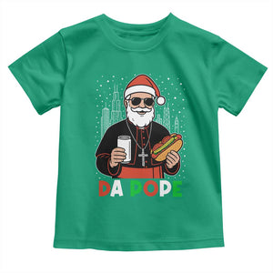 Pope Leo XIV Christmas Toddler T Shirt Cardinal Robert Prevost Santa Chicago TS11 Irish Green Print Your Wear