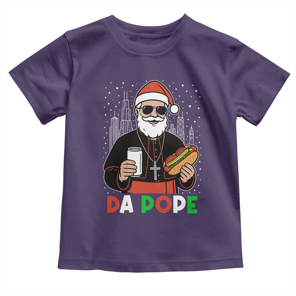 Pope Leo XIV Christmas Toddler T Shirt Cardinal Robert Prevost Santa Chicago TS11 Purple Print Your Wear