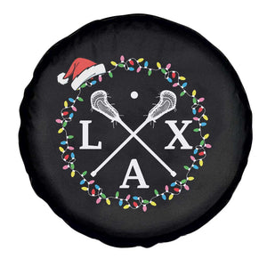 Funny Christmas Lacrosse Lax Stick Santa Hat Spare Tire Cover TS11 Print Your Wear