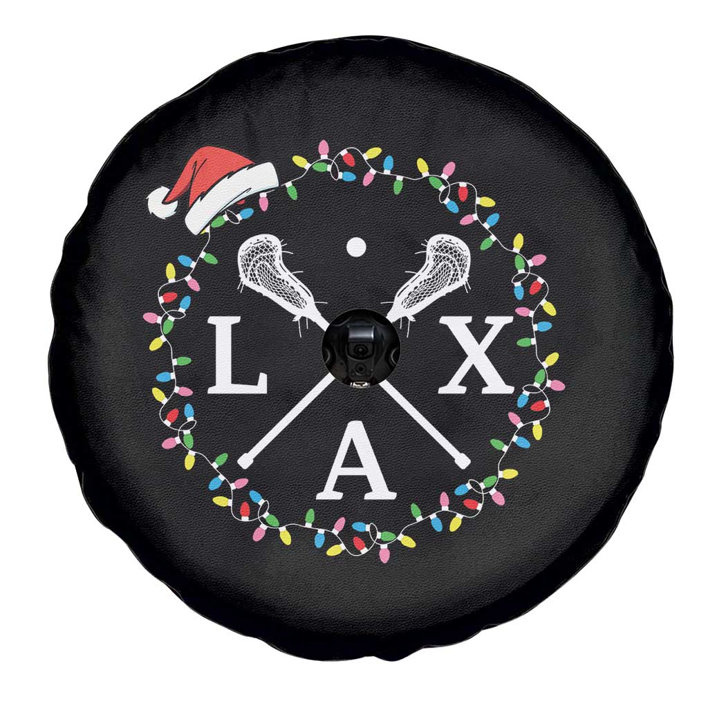 Funny Christmas Lacrosse Lax Stick Santa Hat Spare Tire Cover TS11 Print Your Wear