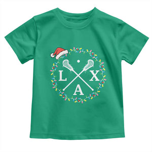 Funny Christmas Lacrosse Lax Stick Santa Hat Toddler T Shirt TS11 Irish Green Print Your Wear