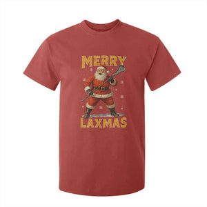 Funny Christmas Lacrosse T Shirt For Kid Merry Laxmas Santa Lax Player TS11 Red Print Your Wear