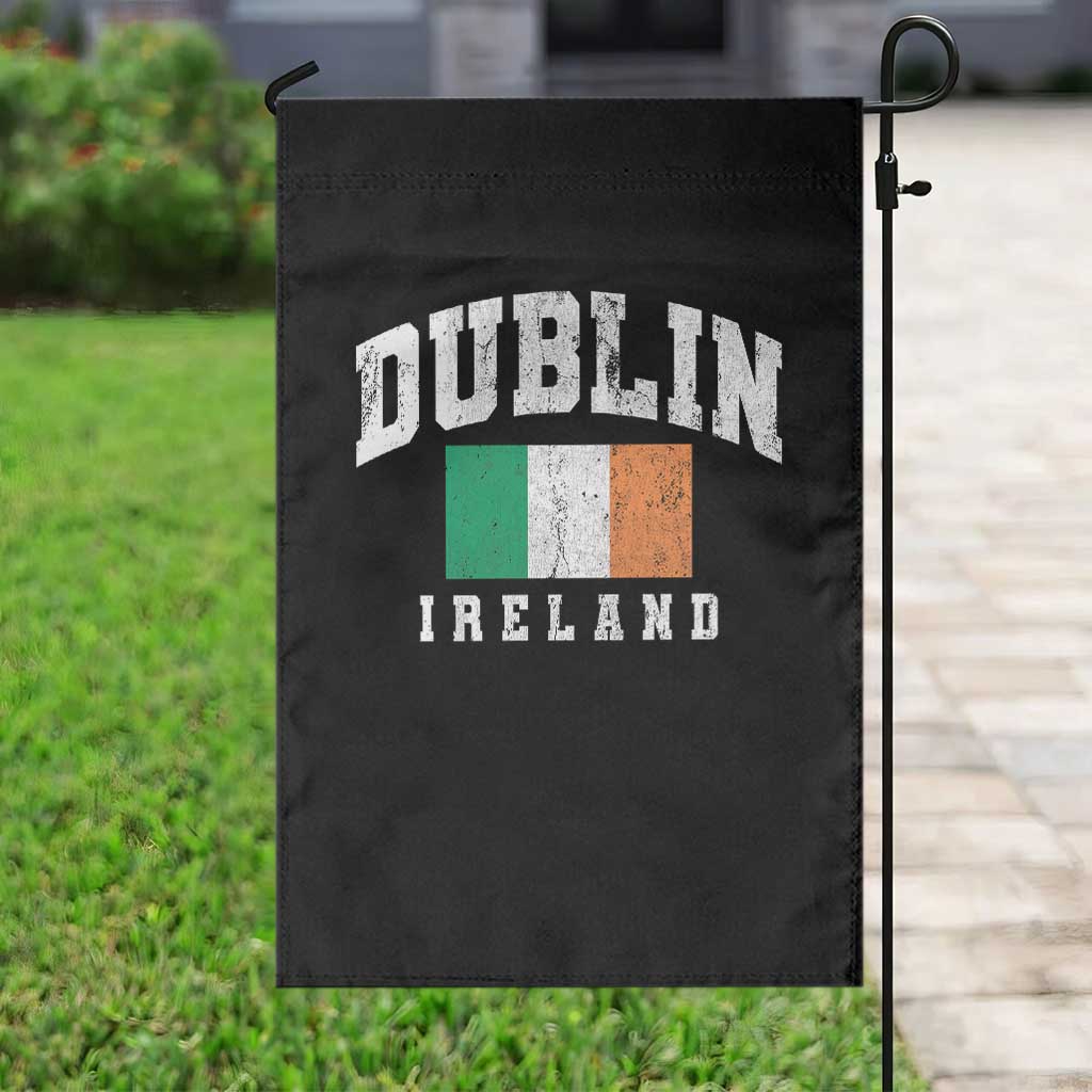 Dublin Ireland Flag Irish Retro Throwback Sports Design Garden Flag TS11 Print Your Wear