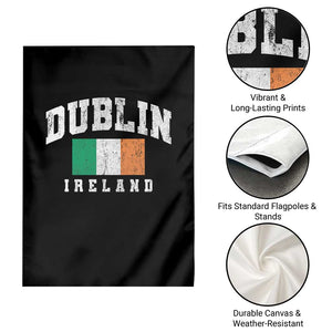 Dublin Ireland Flag Irish Retro Throwback Sports Design Garden Flag TS11 Print Your Wear