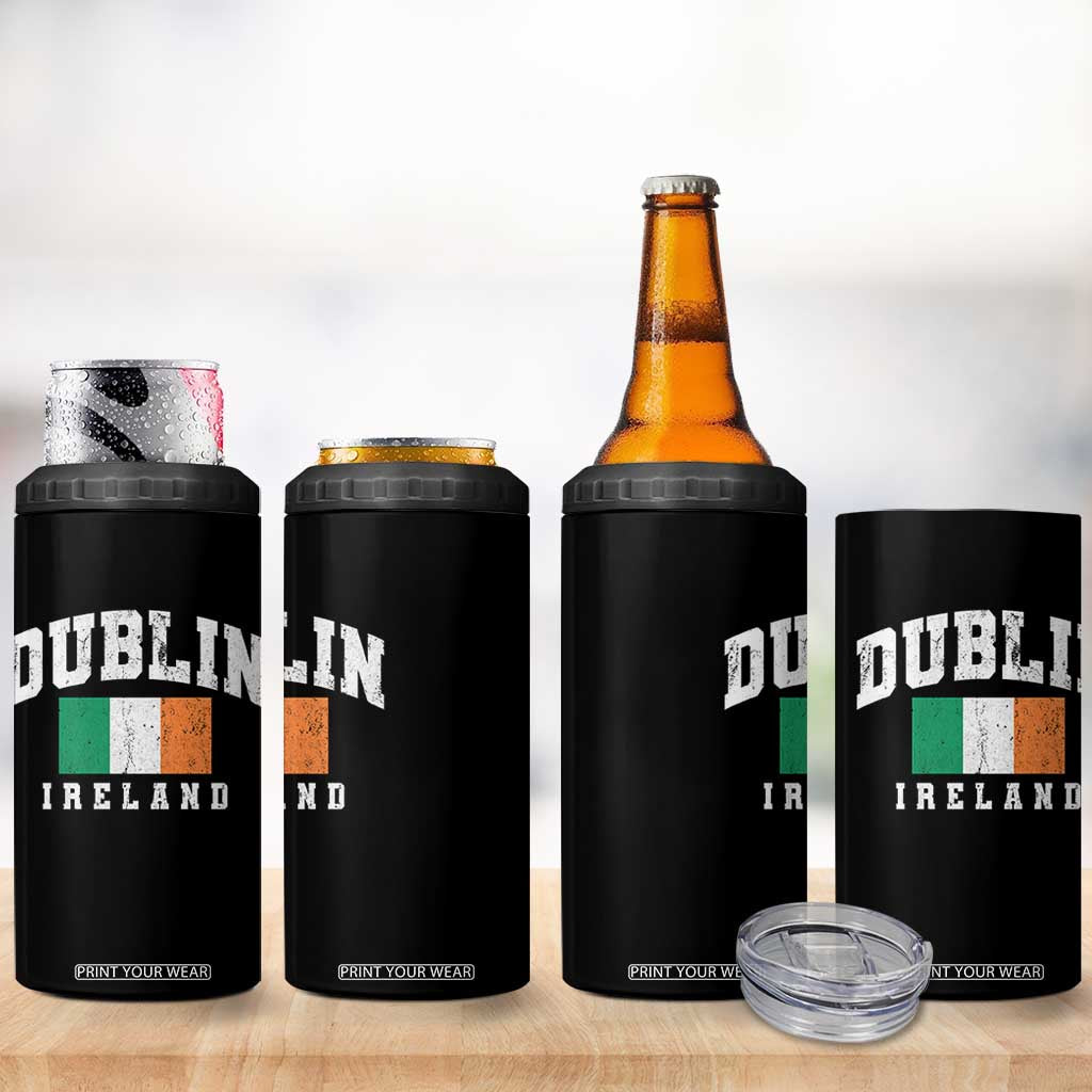Dublin Ireland Flag Irish Retro Throwback Sports Design 4 in 1 Can Cooler Tumbler TS11 Print Your Wear