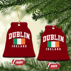 Dublin Ireland Flag Irish Retro Throwback Sports Design Ceramic Ornament TS11 Print Your Wear