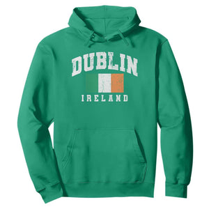 Dublin Ireland Flag Irish Retro Throwback Sports Design Hoodie TS11 Irish Green Print Your Wear