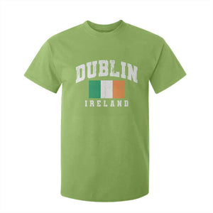 Dublin Ireland Flag Irish Retro Throwback Sports Design T Shirt For Kid TS11 Lime Print Your Wear