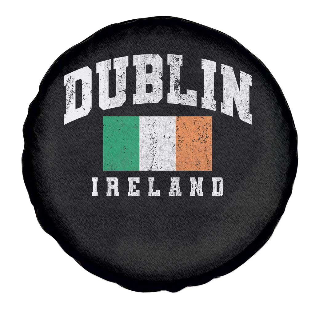 Dublin Ireland Flag Irish Retro Throwback Sports Design Spare Tire Cover TS11 Print Your Wear
