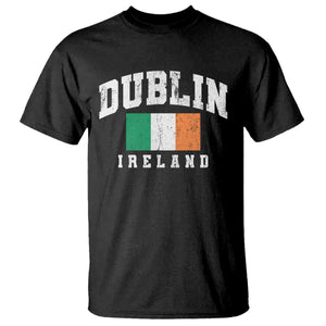 Dublin Ireland Flag Irish Retro Throwback Sports Design T Shirt TS11 Black Print Your Wear