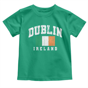 Dublin Ireland Flag Irish Retro Throwback Sports Design Toddler T Shirt TS11 Irish Green Print Your Wear
