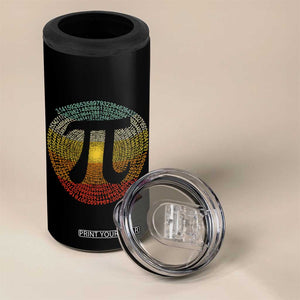 Pi Day 4 in 1 Can Cooler Tumbler 3,14 Pi Number Retro Symbol Math Science TS11 Print Your Wear