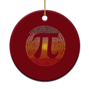 Pi Day Ceramic Ornament 3,14 Pi Number Retro Symbol Math Science TS11 1pc Red Print Your Wear
