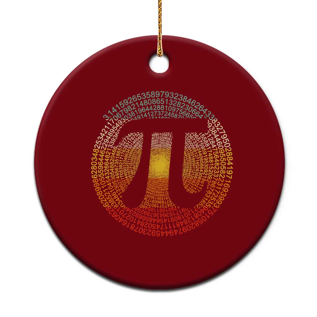 Pi Day Ceramic Ornament 3,14 Pi Number Retro Symbol Math Science TS11 1pc Red Print Your Wear