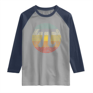 Pi Day Raglan Shirt 3,14 Pi Number Retro Symbol Math Science TS11 Sport Gray Navy Print Your Wear