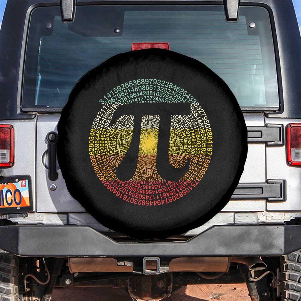 Pi Day Spare Tire Cover 3,14 Pi Number Retro Symbol Math Science TS11 No hole Black Print Your Wear