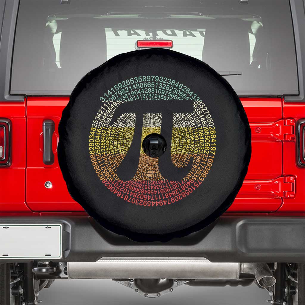 Pi Day Spare Tire Cover 3,14 Pi Number Retro Symbol Math Science TS11 Black Print Your Wear