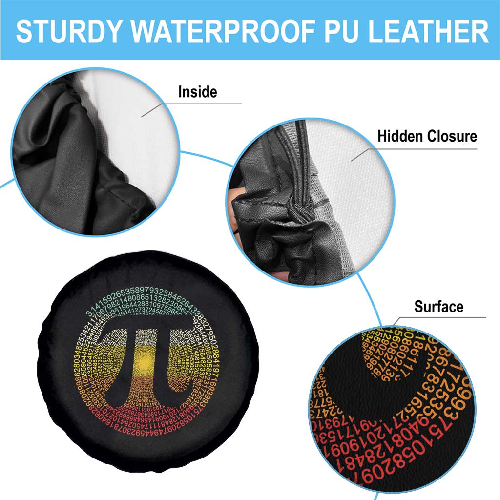 Pi Day Spare Tire Cover 3,14 Pi Number Retro Symbol Math Science TS11 Print Your Wear