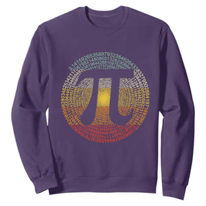 Pi Day Sweatshirt 3,14 Pi Number Retro Symbol Math Science TS11 Purple Print Your Wear