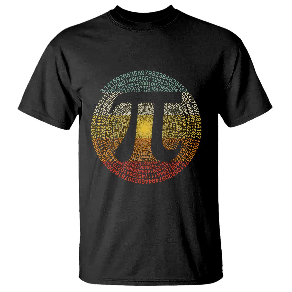 Pi Day T Shirt 3,14 Pi Number Retro Symbol Math Science TS11 Black Print Your Wear