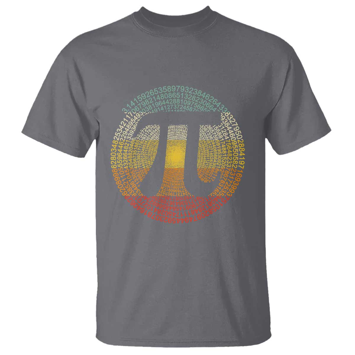 Pi Day T Shirt 3,14 Pi Number Retro Symbol Math Science TS11 Charcoal Print Your Wear