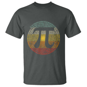 Pi Day T Shirt 3,14 Pi Number Retro Symbol Math Science TS11 Dark Heather Print Your Wear