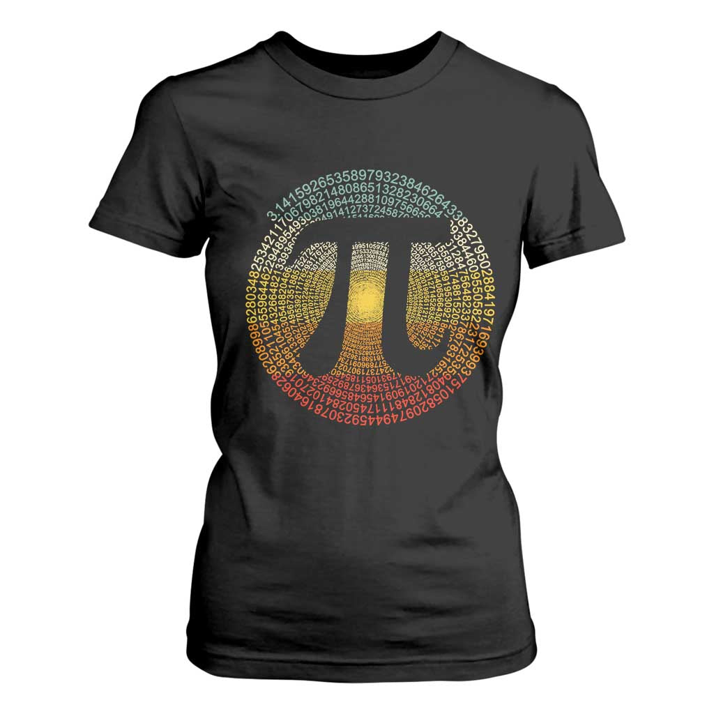 Pi Day T Shirt For Women 3,14 Pi Number Retro Symbol Math Science TS11 Black Print Your Wear