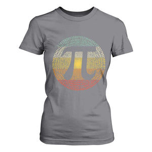 Pi Day T Shirt For Women 3,14 Pi Number Retro Symbol Math Science TS11 Charcoal Print Your Wear