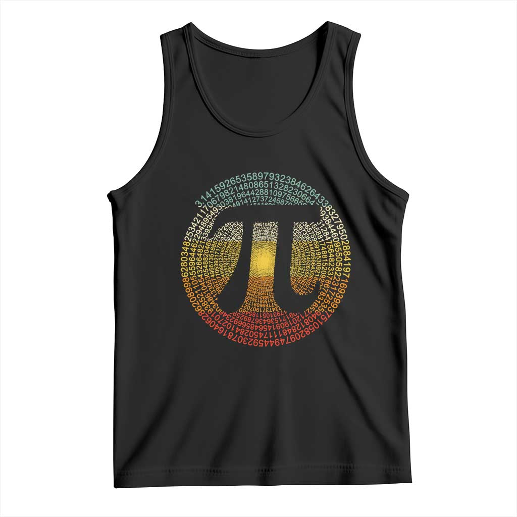 Pi Day Tank Top 3,14 Pi Number Retro Symbol Math Science TS11 Black Print Your Wear