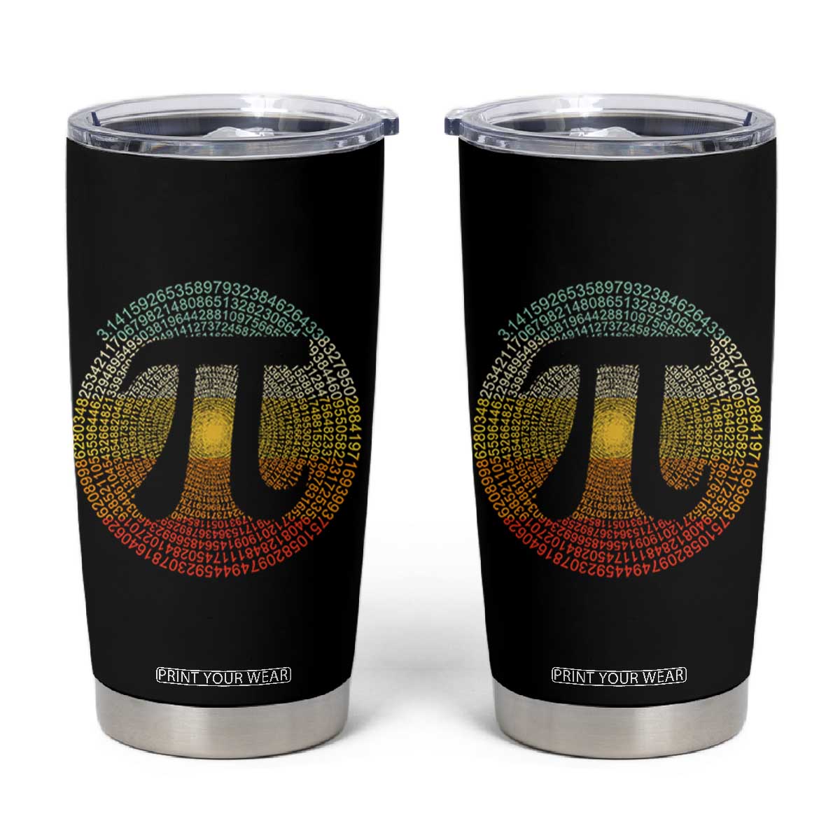 Pi Day Tumbler Cup 3,14 Pi Number Retro Symbol Math Science TS11 Black Print Your Wear