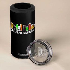 Celebrate Diversity St Patricks Day Beer Drinking 4 in 1 Can Cooler Tumbler TS11 Print Your Wear