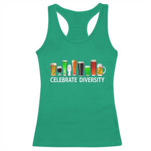 Celebrate Diversity St Patricks Day Beer Drinking Racerback Tank Top TS11 Irish Green Print Your Wear