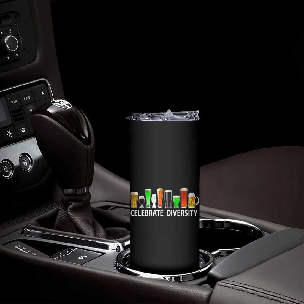 Celebrate Diversity St Patricks Day Beer Drinking Skinny Tumbler TS11 Print Your Wear