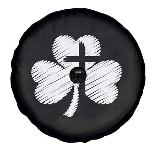 St Patricks Day Christian Religious Shamrock Cross Spare Tire Cover TS11 Print Your Wear
