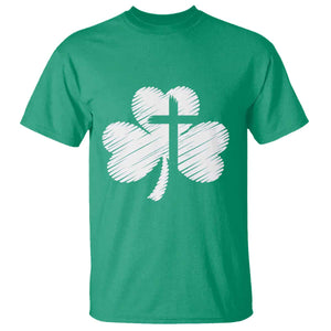 St Patricks Day Christian Religious Shamrock Cross T Shirt TS11 Irish Green Print Your Wear