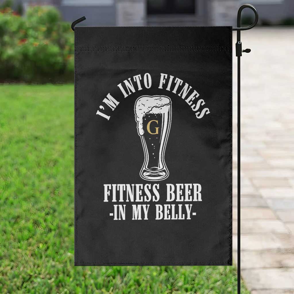 Funny Irish Stout Drinking Garden Flag I Am Into Fitness Fitting Beer In My Belly TS11 Print Your Wear