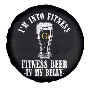 Funny Irish Stout Drinking Spare Tire Cover I Am Into Fitness Fitting Beer In My Belly TS11 Print Your Wear